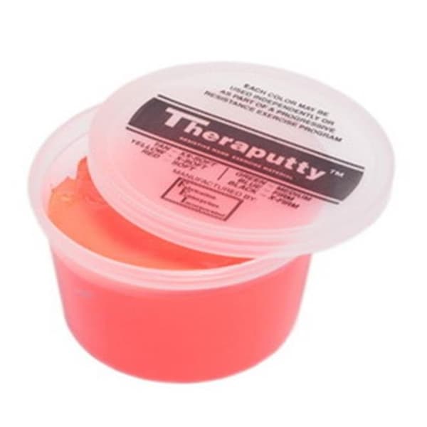 Fabrication Enterprises Fabrication Enterprises 10-2642 Theraputty Plus Antimicrobial Exercise Putty; Red - 1 lbs 271285 - main
